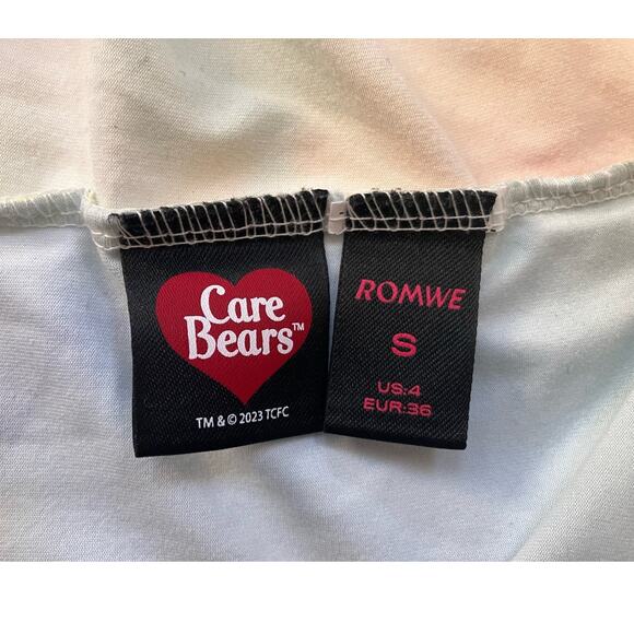 Carebears Rowme Rainbow Bears Oversized Shirt Small - Picture 3 of 4